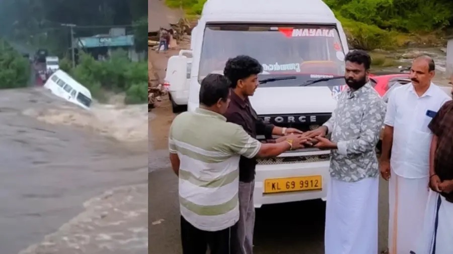 മിന്നൽപ്രളയത്തിൽ ട്രാവലർ നഷ്ടപ്പെട്ട റെജിമോന് കൂട്ടുകാരുടെ ‘വിനായക’ സ്നേഹ സമ്മാനം!