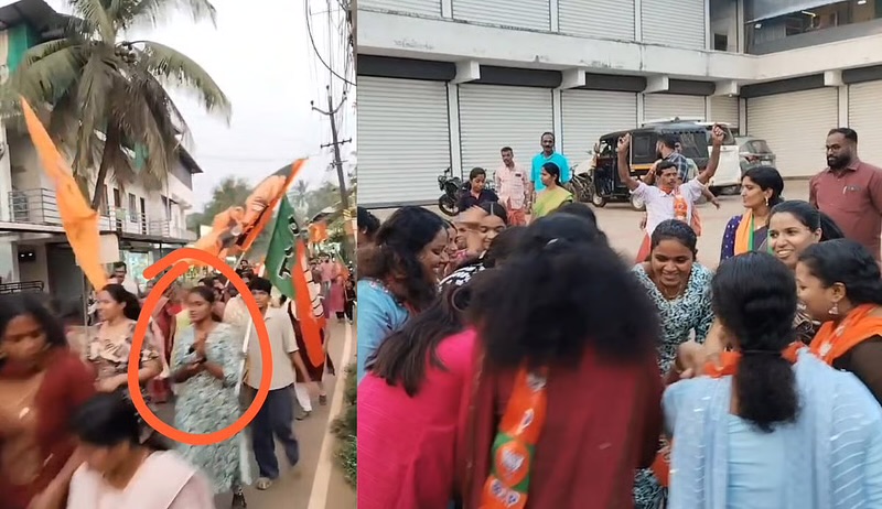 തോൽവിക്ക് പിന്നാലെ എൽഡിഎഫ് സ്ഥാനാർഥി ബിജെപി പ്രകടനത്തിൽ; മണ്ണാർക്കാട് ബിജെപി നേതാവിനൊപ്പം നൃത്തം ചെയ്യുന്ന വീഡിയോ പുറത്ത്