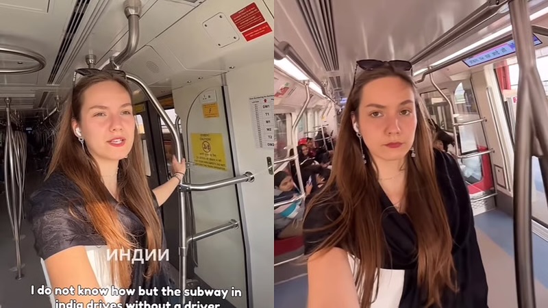 “അത്ഭുതം തോന്നുന്നു, ഇത് മോസ്‌കോയേക്കാൾ മികച്ചത്”; വൈറലായി റഷ്യൻ വനിതയുടെ ഡൽഹി മെട്രോയിലെ അനുഭവം